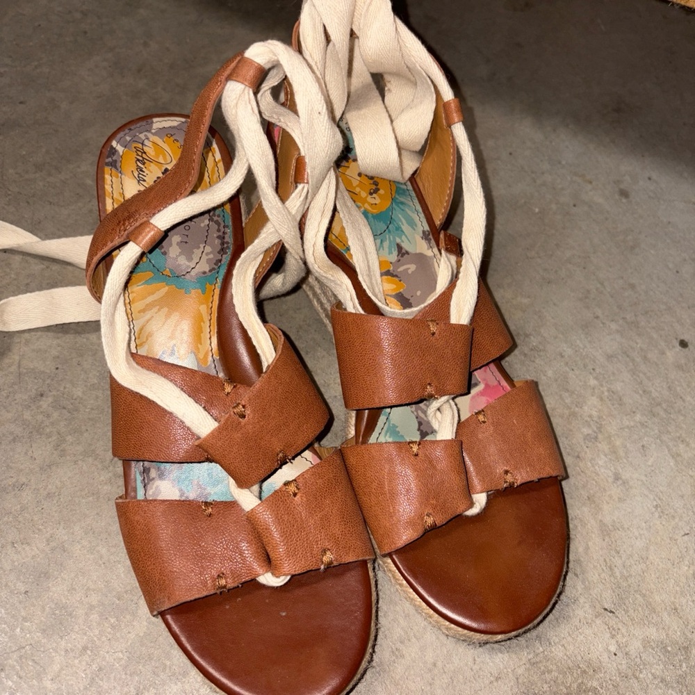 Brown Leather Women's Sandals